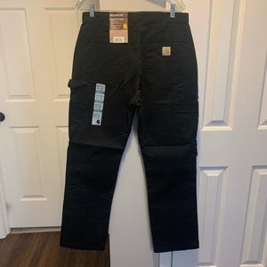 Washed twill dungaree Carhartt pants B324-BLK